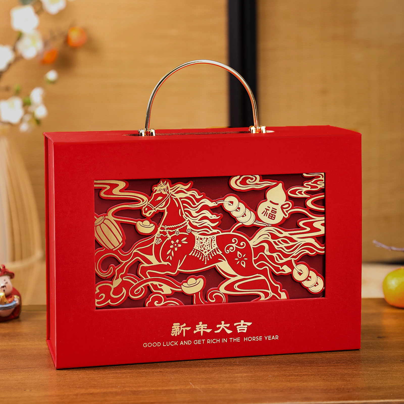 马年新年礼盒包装盒红色烘焙高级糖果饼干零食年货礼物礼品盒空盒,淘宝优惠券,粉丝福利购,淘宝优惠卷