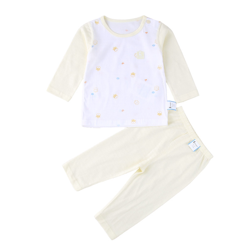 童泰婴幼儿新款秋衣秋裤男女婴儿无骨肩开内衣套装宝宝纯棉居家服,淘宝优惠券,粉丝福利购,淘宝优惠卷