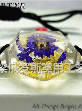 鲜花水晶琥珀透明寓意幸福手链