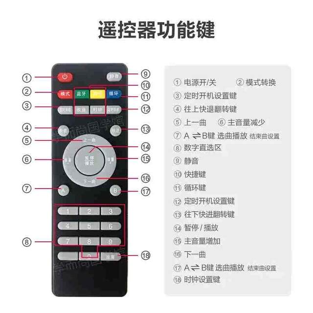 Suitable for Xueershang Chinese traditional machine remote control, classic listening and reading machine, prenatal education machine, early education story machine