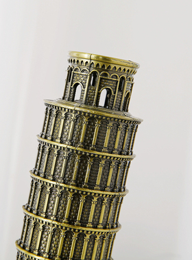 意大利比萨斜塔地标建筑模型罗马斗兽场装饰摆件工艺品旅游纪念品