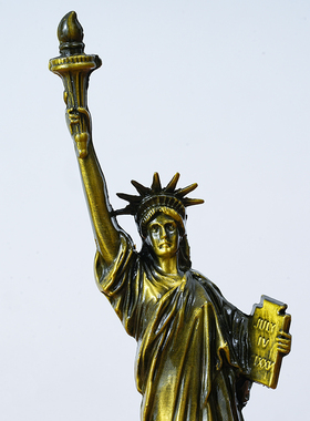 美国自由女神像旅游工艺品纪念品复古家居摆件装饰品橱柜摄影道具