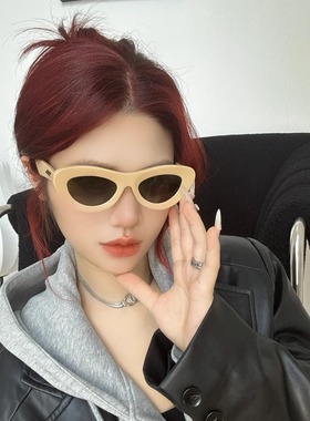 高圆圆颖儿同款墨镜潮女猫眼眼镜