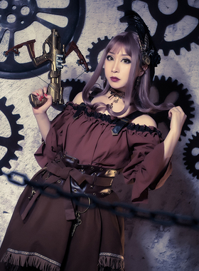 熠先生的蒸汽大陆蕾丝齿轮项链