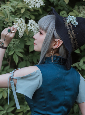 蒸汽大陆古铜色蕾丝复古指环手链