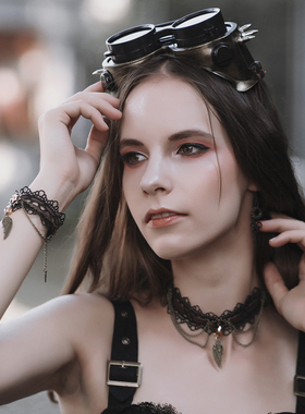 蒸汽大陆蕾丝齿轮蒸汽朋克手链