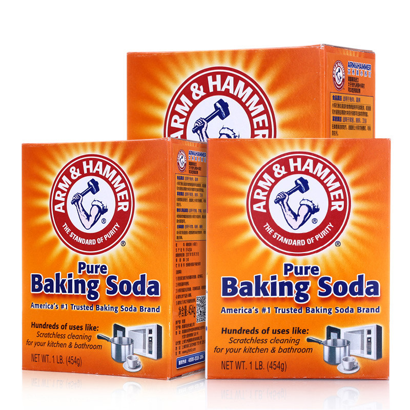 艾禾美小苏打粉454g*3食用清洁剂 聚尚家居专营多用途清洁剂