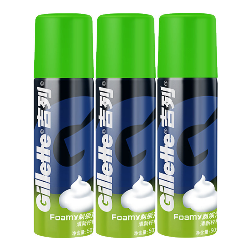 吉列泡沫剃须泡舒适男士可带飞机 聚尚家居专营剃须啫喱/剃须膏/剃须泡