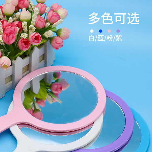 牙科圆镜口腔门诊牙齿镜子带手柄镜玻璃镜面清晰镜齿科饰品化妆镜 - 图2
