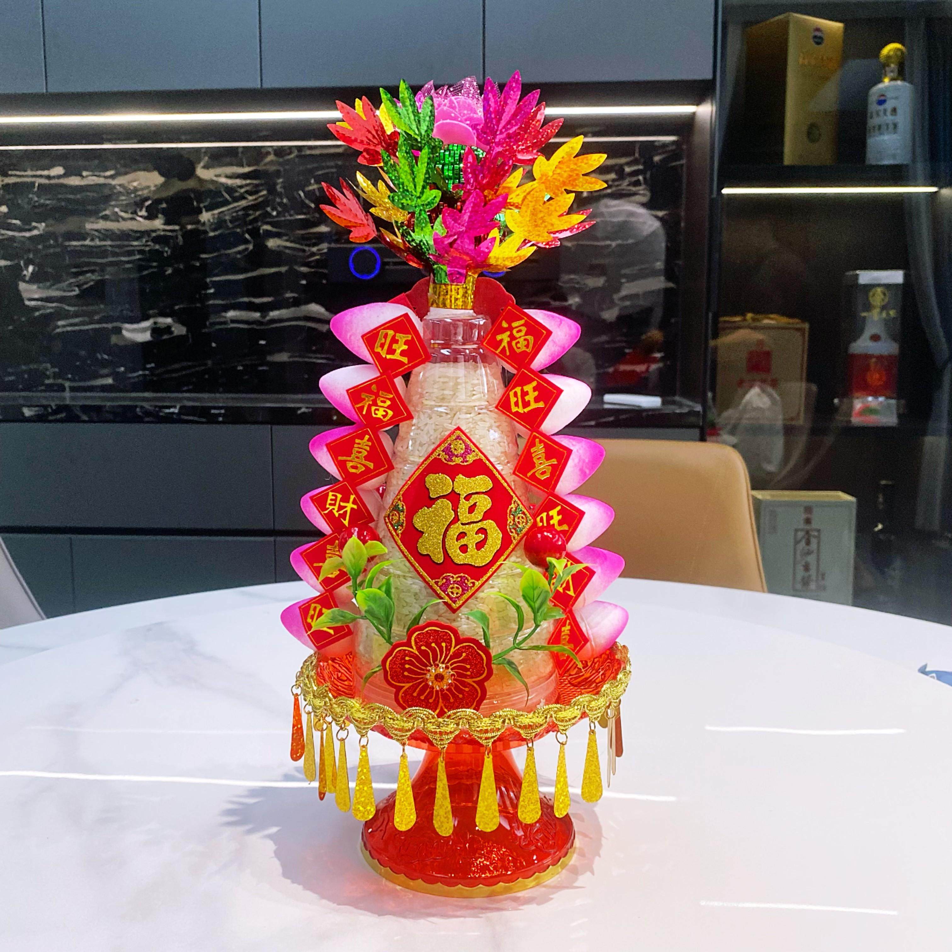 潮汕喜庆白糖桃塔米桃塔斋菜桃塔五谷塔模具桌面摆件 语句随机,淘宝优惠券,粉丝福利购,淘宝优惠卷