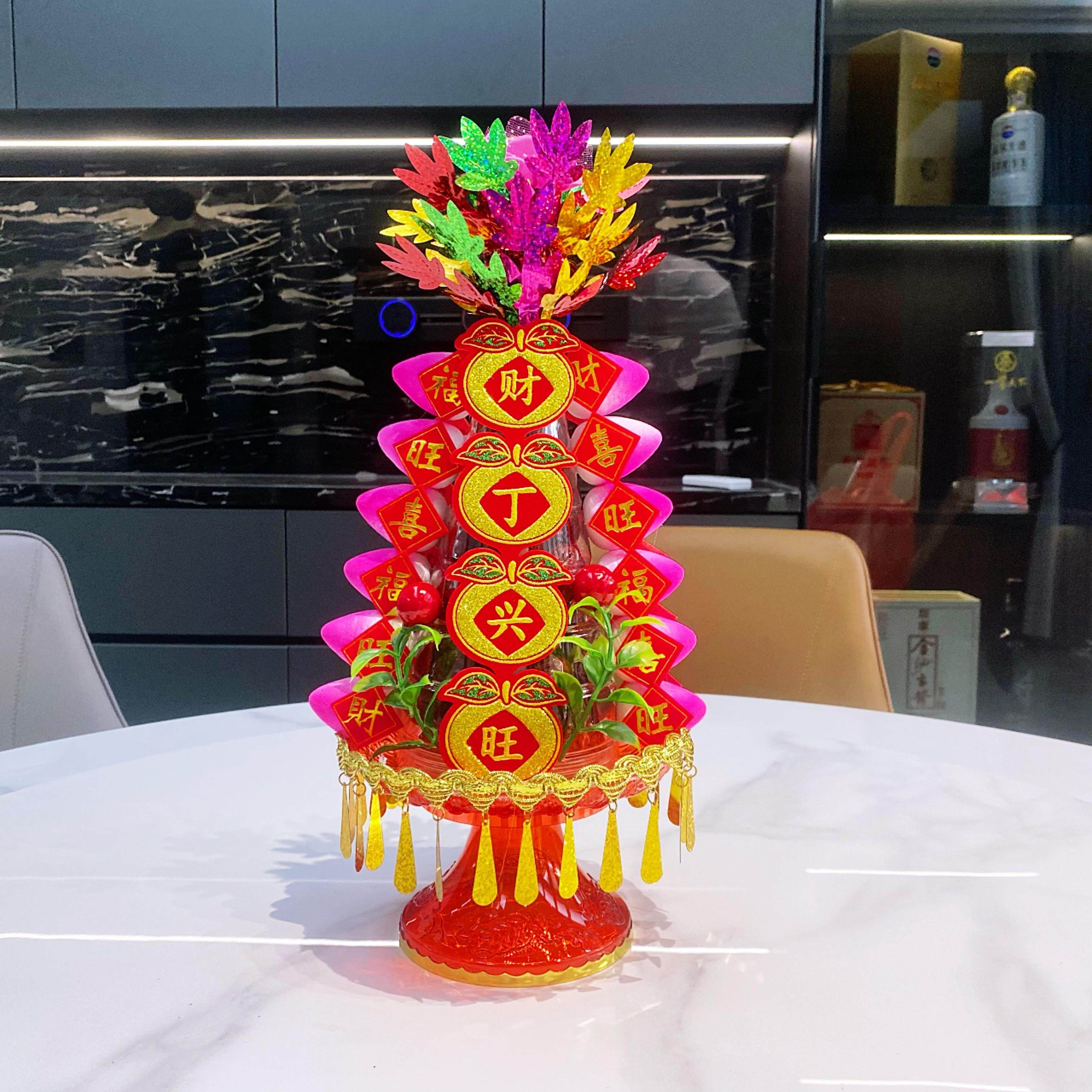 潮汕喜庆白糖桃塔米桃塔斋菜桃塔五谷塔模具桌面摆件 语句随机,淘宝优惠券,粉丝福利购,淘宝优惠卷