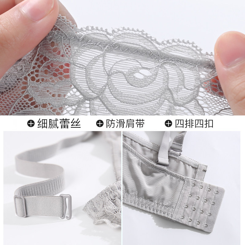 大胸显小胸内衣全罩杯薄款有钢圈无海绵胖mm大码显胸小超薄文胸罩,淘宝优惠券,粉丝福利购,淘宝优惠卷