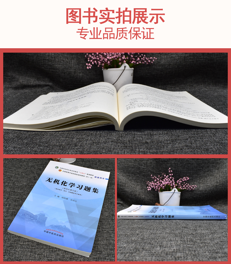 无机化学习题集新世纪第五版第十一版全国中医药行业高等教育十四五规划教材配套用书杨怀霞等主编中国中医药出版9787513275446