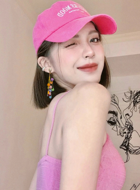 彩色星星长款流苏耳环2026年新款夏日多巴胺耳坠辣妹夸张耳饰女