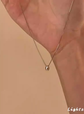 小银豆项链女款2025新款简约气质百搭相思豆锁骨链高级感轻奢小众