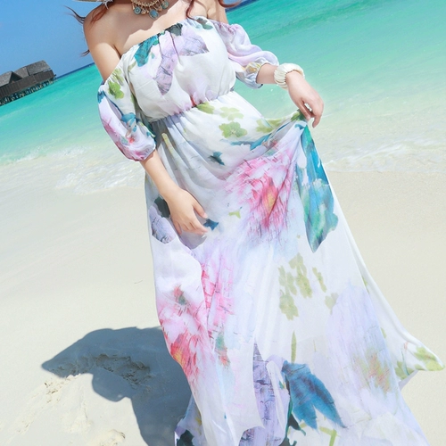 Пляжное платье, длинная юбка для путешествий, стиль бохо, Таиланд