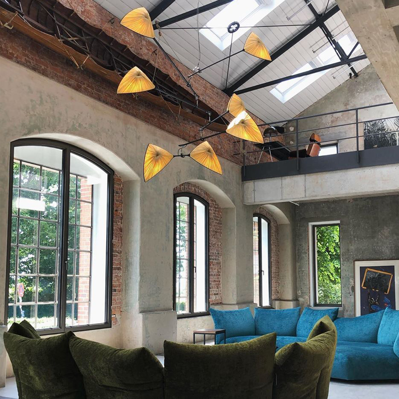 海洋布艺创意个性简约现代客厅餐厅复式楼梯别墅酒店布艺术大吊灯 - 图0