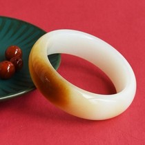 Natural Xinjiang and Tian Yugoat Grease Jade Bracelet Seed Jade Bracelet Womens Natural Jade Bracelet Live room Elects