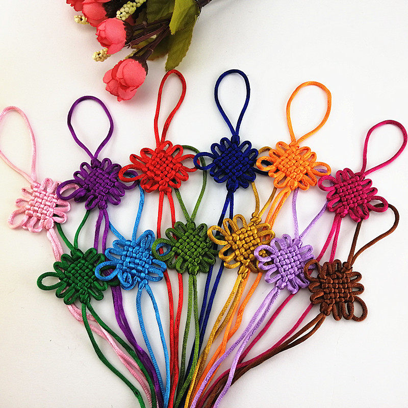 中国结挂件小号小装饰吉祥结新年挂饰半成品流苏穗子挂绳配件材料,淘宝优惠券,粉丝福利购,淘宝优惠卷