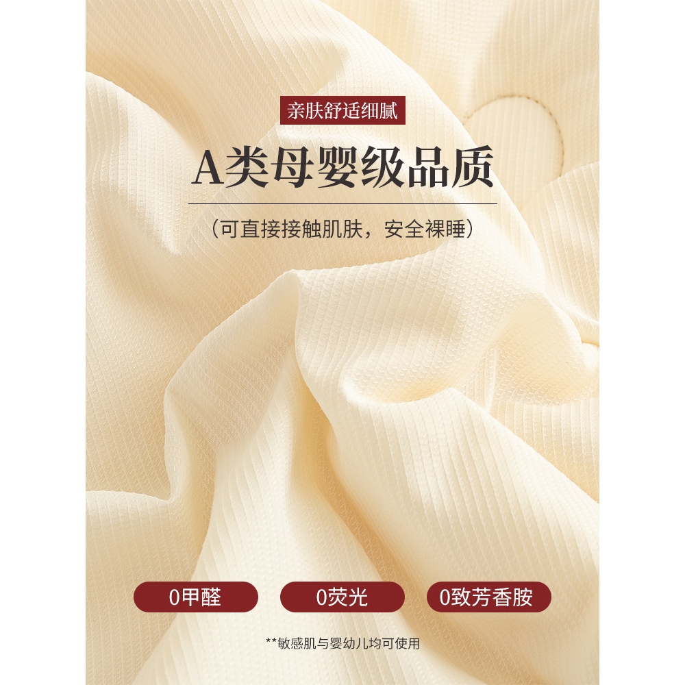 A类100新疆纯棉花秋冬被加厚保暖子母被子被芯二合一冬季棉絮棉被