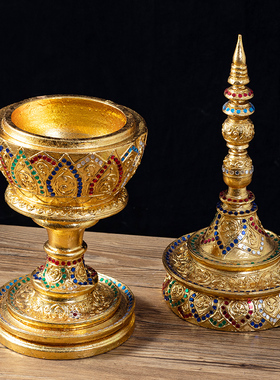 泰国实木收纳摆件装饰