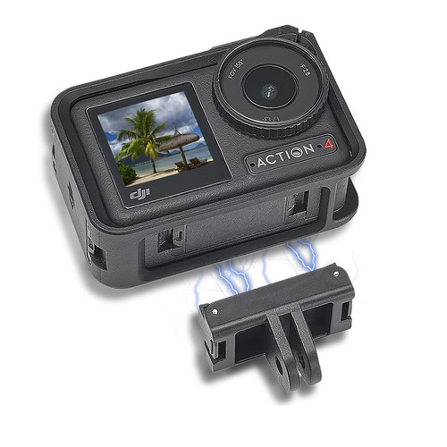 DJI Action5Pro/4/3磁吸快拆底座快拆转接件大疆360运动相机配件 - 图2