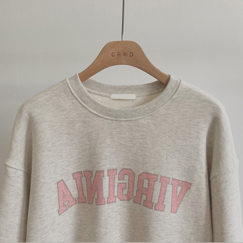 韩国直邮cherrykoko套头字母卫衣 thejamy海外卫衣/绒衫