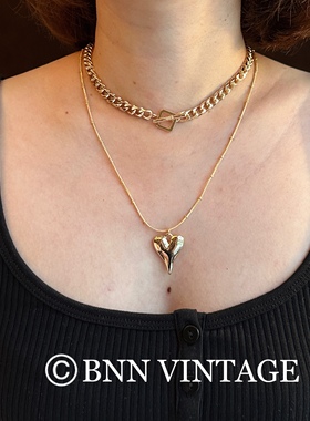 复古Vintage甜酷辣妹欧美质感小众法式百搭叠戴质感不掉色女 项链