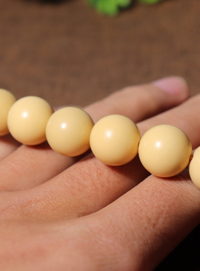 天然原矿金膏玉文玩细腻单圈手串