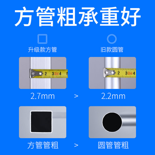 蓝语1.8米铝合金折叠桌摆摊户外折叠小桌子家用地摊折叠椅便携式-图2