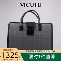 VICUTU Widodo Mens Hand Revenge Gutots Contractor Business Commuter Travel Big Capacity 100 Hitch Briefcase