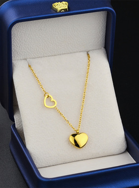 钛钢钛钢o字链女不掉色项链