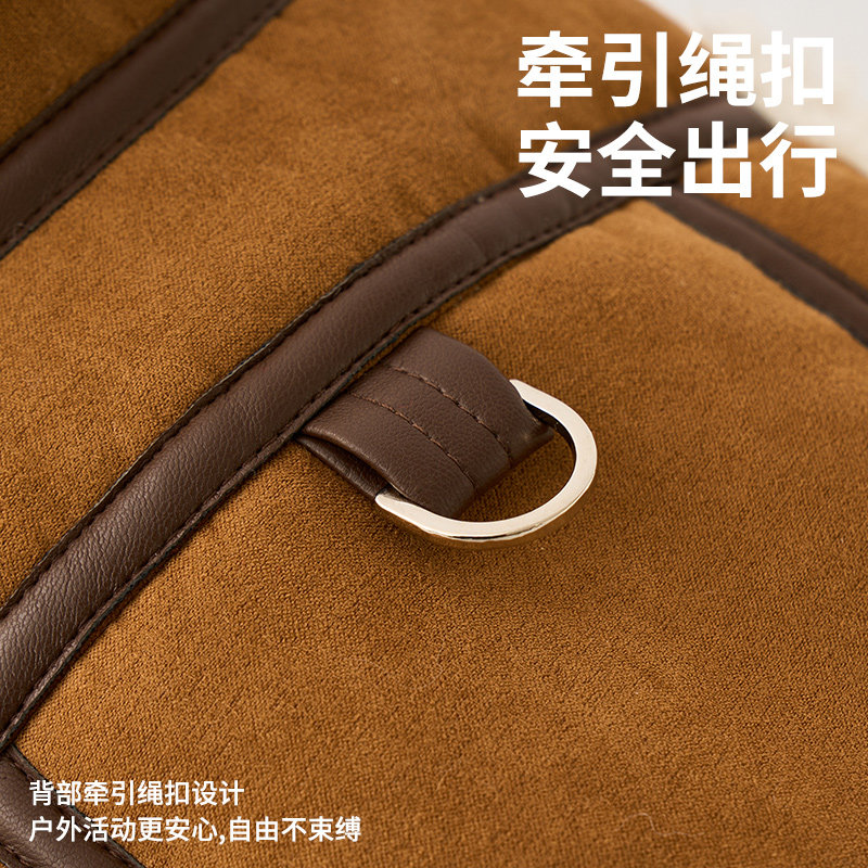 zeze皮质宠物夹克狗狗衣服秋冬保暖冬季毛绒背心猫猫衣服马甲服饰,淘宝优惠券,粉丝福利购,淘宝优惠卷