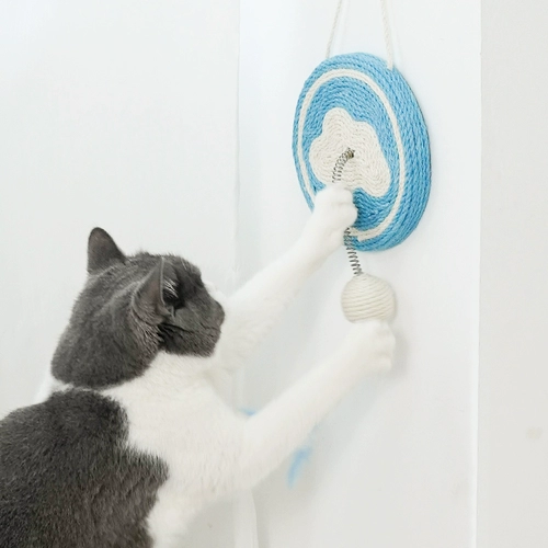 Zeze Cat Toy Kitten играет с самосексуальным фруктовым сисаль