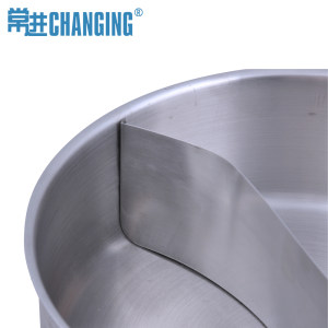 常进正品28cm不锈钢火锅锅鸳鸯二味锅加厚火锅盆涮涮锅连锁打边炉