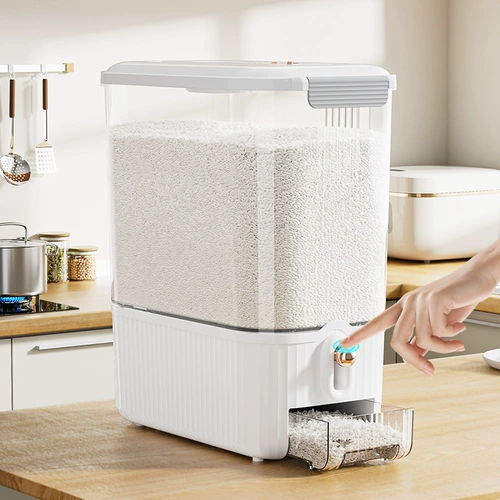 Съедобный рис рис и лапша ствола насекомых, защищенные от влажности, запечатанная банка для риса, контейнер для хранения риса.