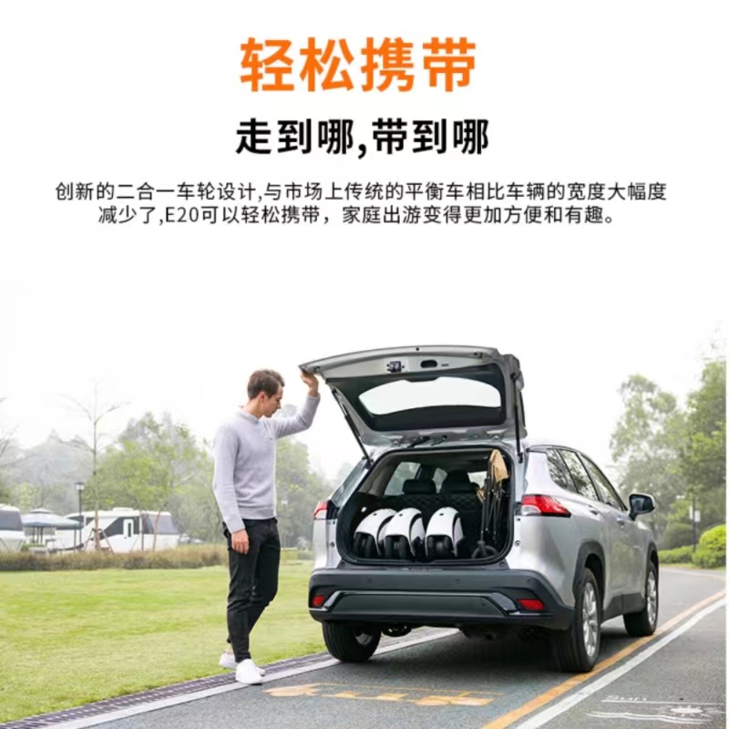 乐行天下小圆仔E20双轮平衡车2024新款儿童成人智能代步平衡车 - 图0