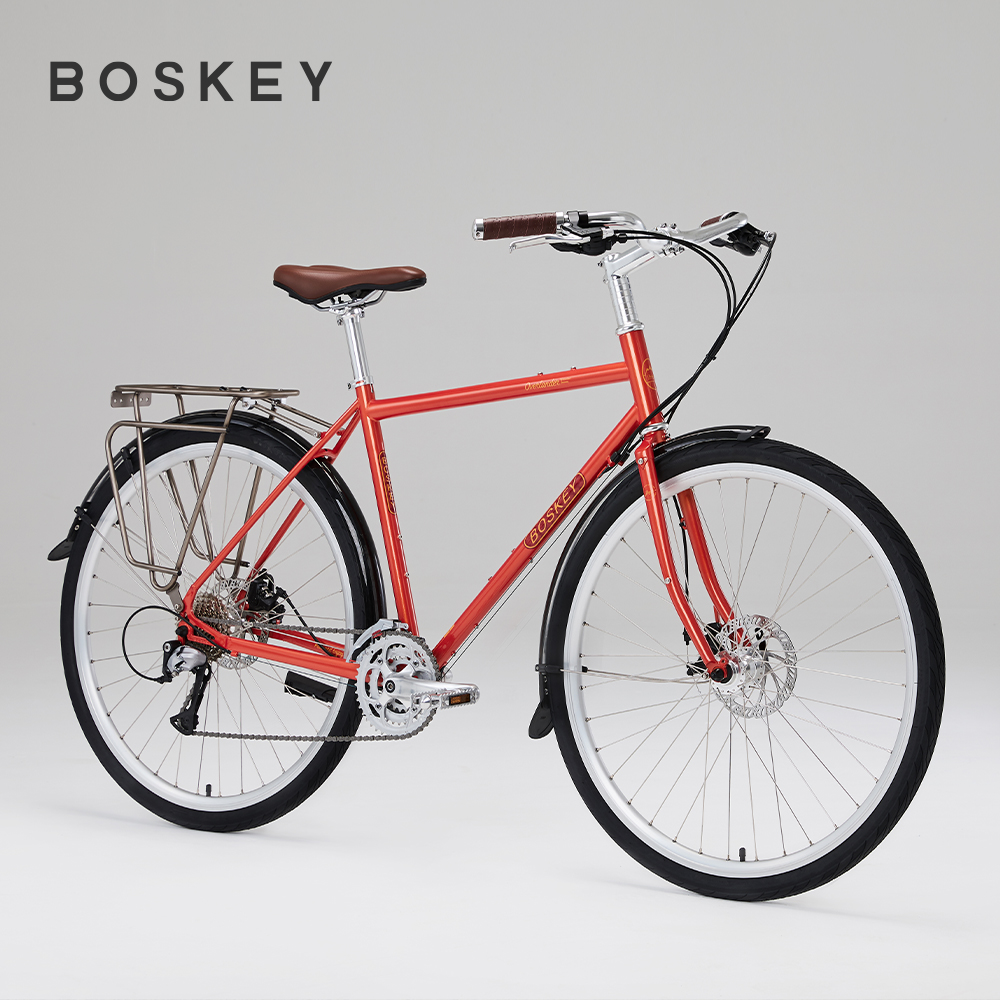 BOSKEY不死骑 Overlander 环球长途旅行车 钢架 舒适 复古 自行车 - 图2
