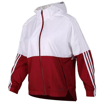Пальто-тренч в стиле спортивного ветрового плаща Adidas для отдыха с капюшоном, куртка