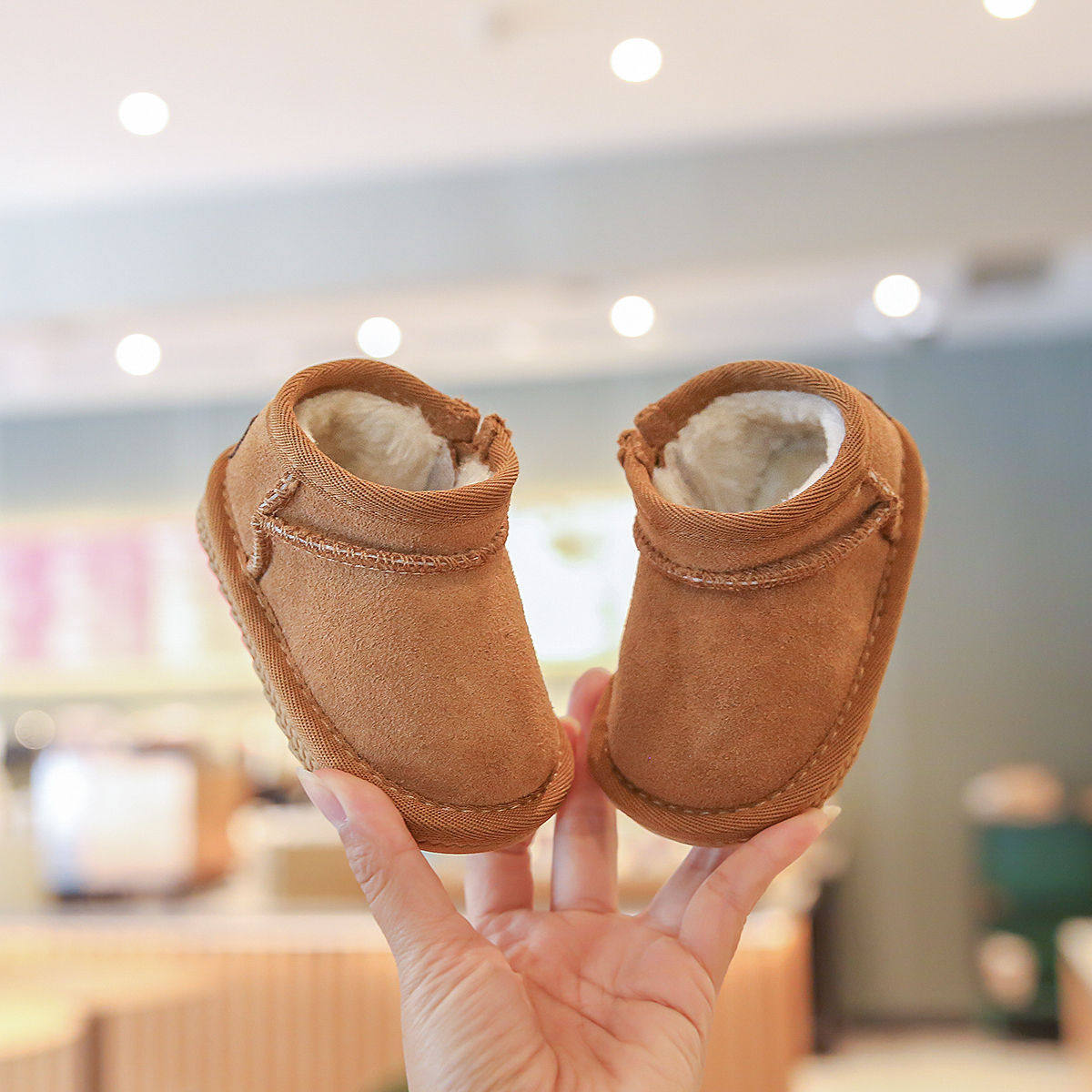 小步点婴儿雪地靴冬季保暖软底女宝宝学步鞋儿童棉鞋防滑男宝鞋子,淘宝优惠券,粉丝福利购,淘宝优惠卷