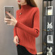 Half -high -necked sweater 2023 autumn and winter new slim slimness, thin inside knitting bottom shirt female long -sleeved coat top