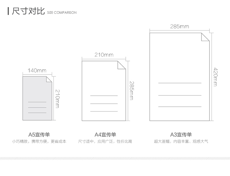 宣传单印制双面彩页画册印刷彩印免费设计制作广告三折页a4dm单页-图1