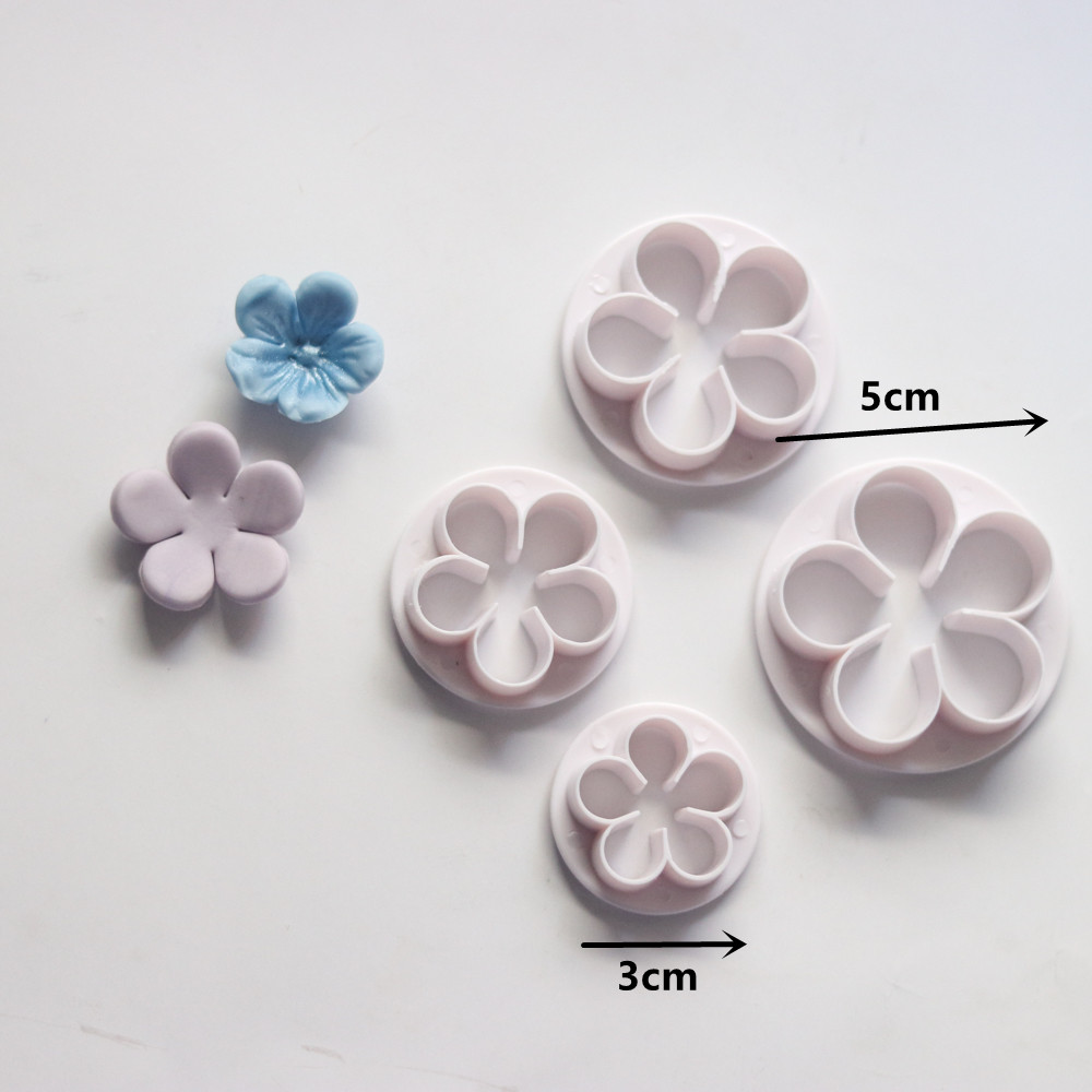 烘焙秘密韩国翻糖小花奶油蛋糕模具花朵压模五瓣花切模-图2