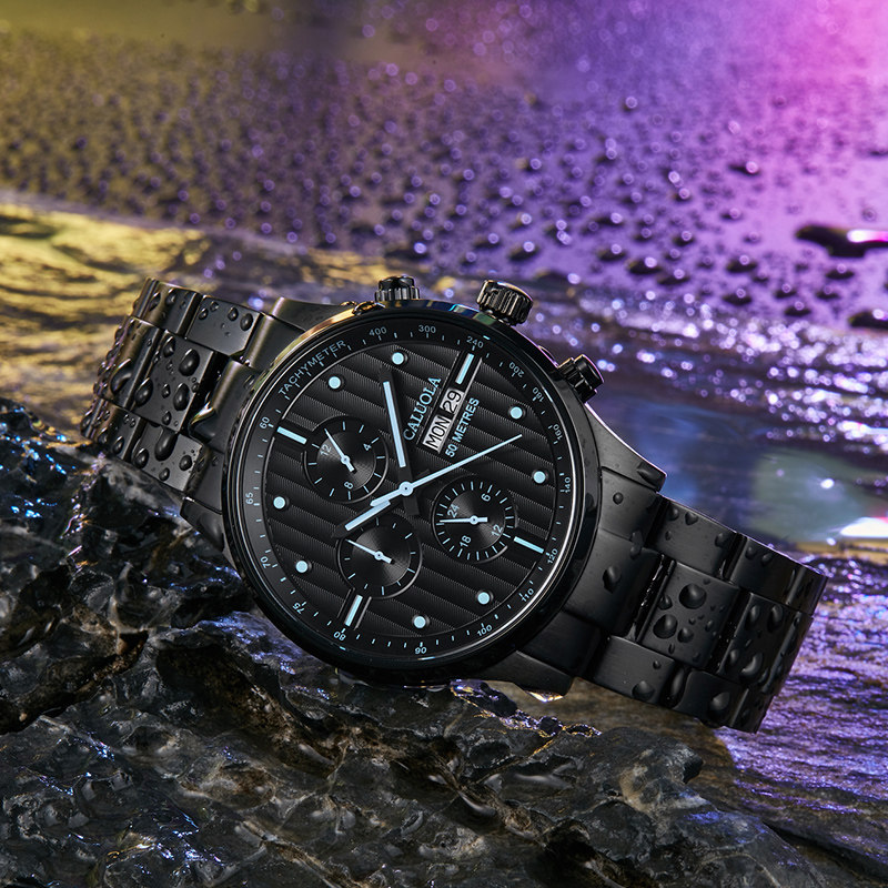 新款正品卡罗莱全自动男士潮机械表 卡罗莱乔翔国产腕表