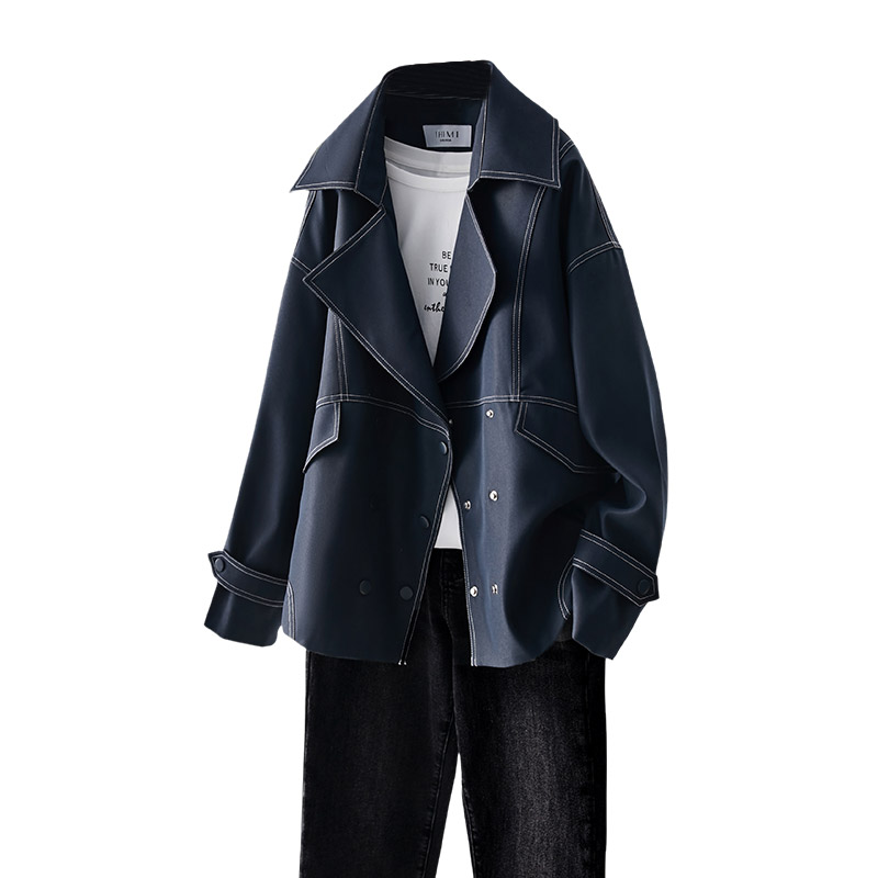 IHIMI薄款爆款风衣女士2025秋装新款上衣小个子夹克外套女春秋款,淘宝优惠券,粉丝福利购,淘宝优惠卷