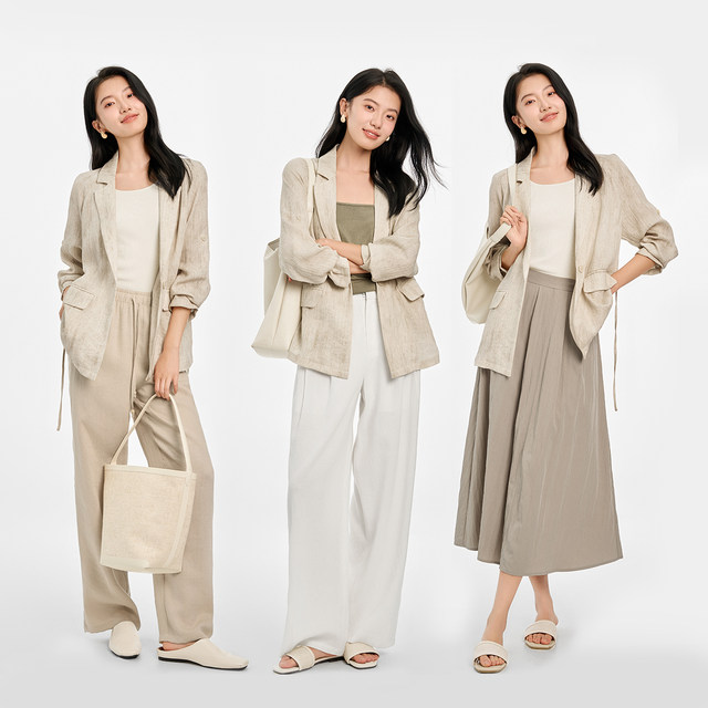 IHIMI Haimi ອອກແບບ blazer linen