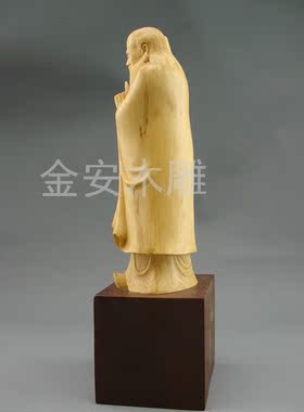 商务居家摆件工艺品人物乐清木雕
