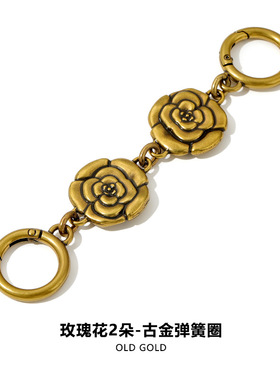 适用蔻驰麻将包玫瑰花链条改造延长链腋下斜挎肩带替换加长配件
