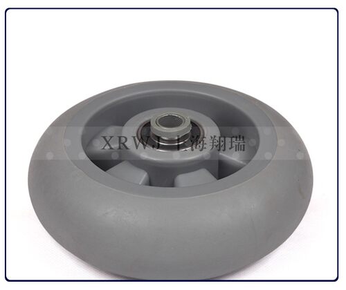 6*2弹力橡胶轮轮片/150MM静音双轴承/加重型万向轮/弹力胶脚轮子 - 图3