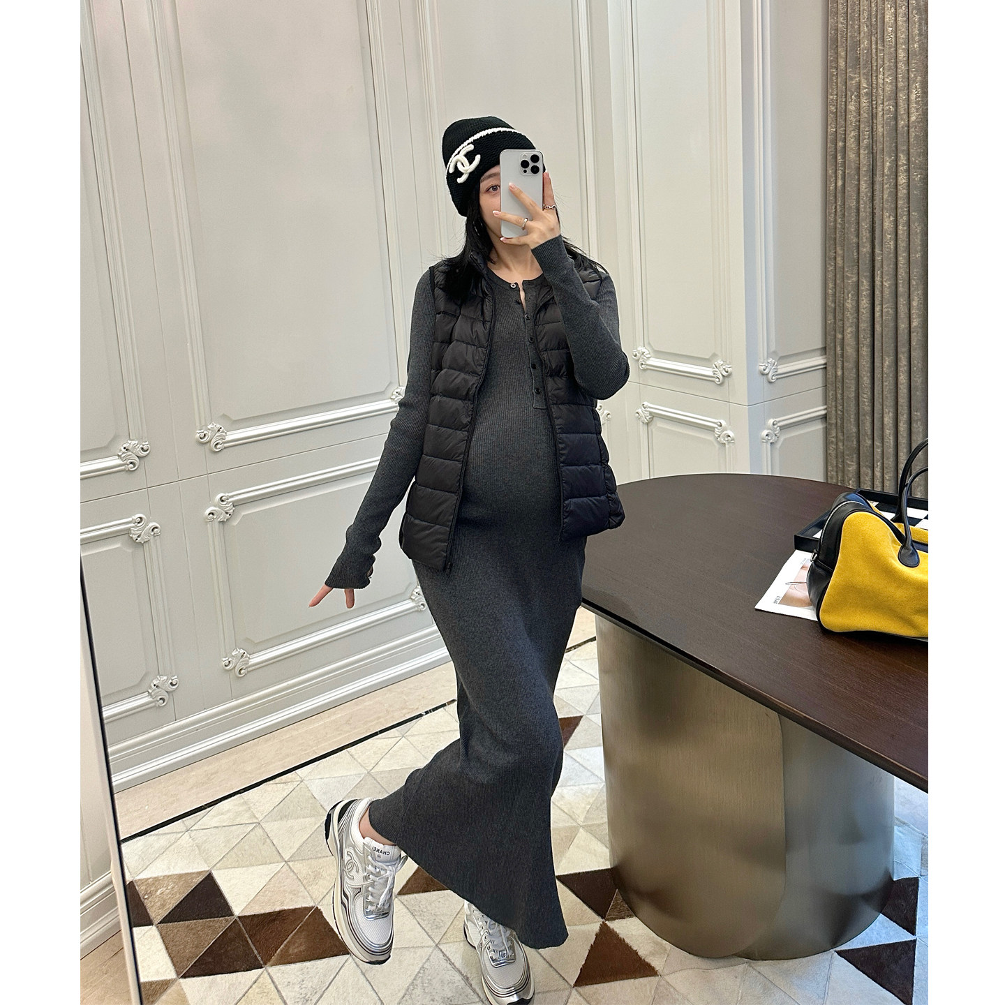 LeoMami孕妇装秋冬装软糯羊毛针织连衣裙修身显瘦包臀气质毛衣裙,淘宝优惠券,粉丝福利购,淘宝优惠卷